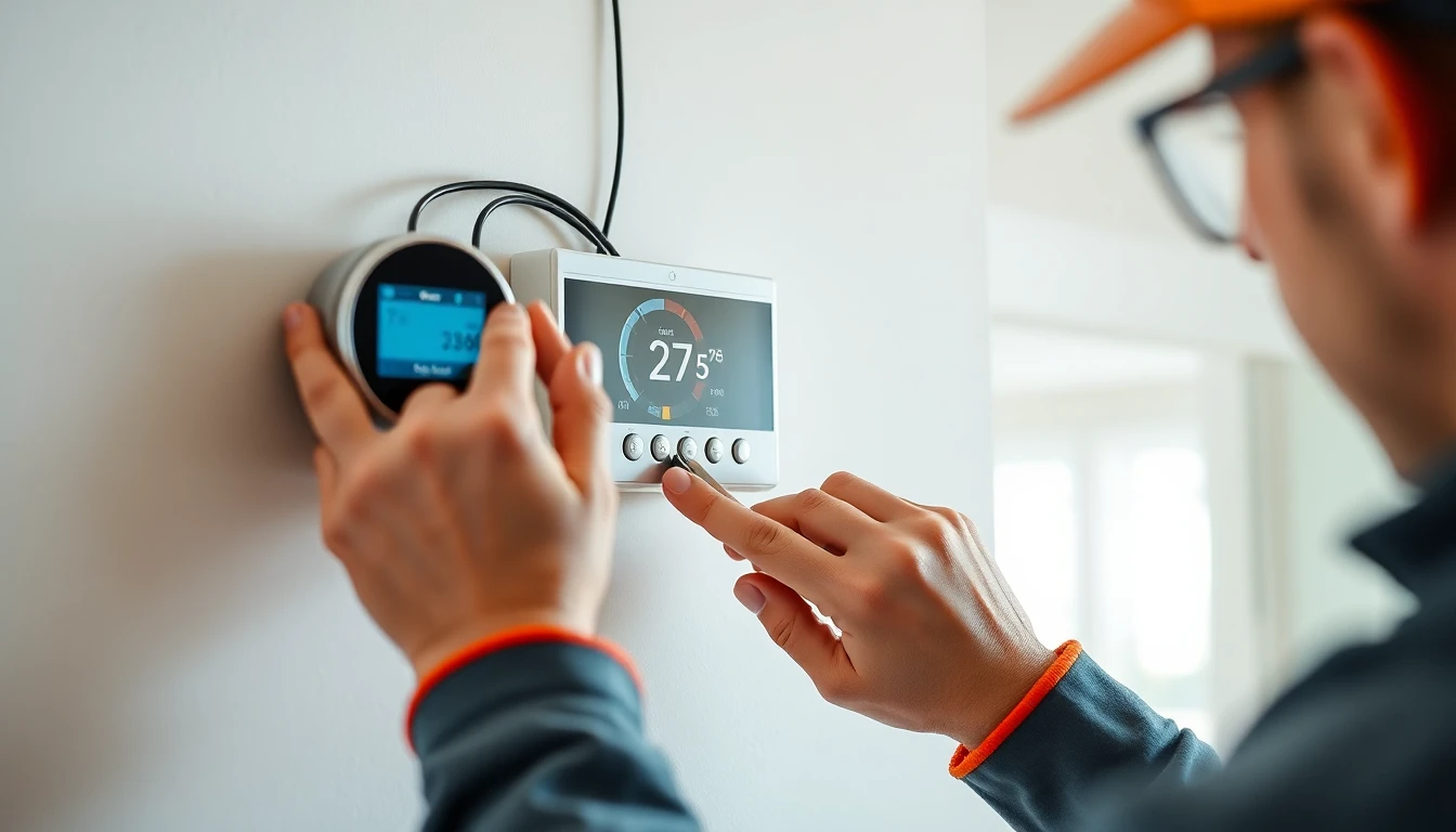 Thermostat installation